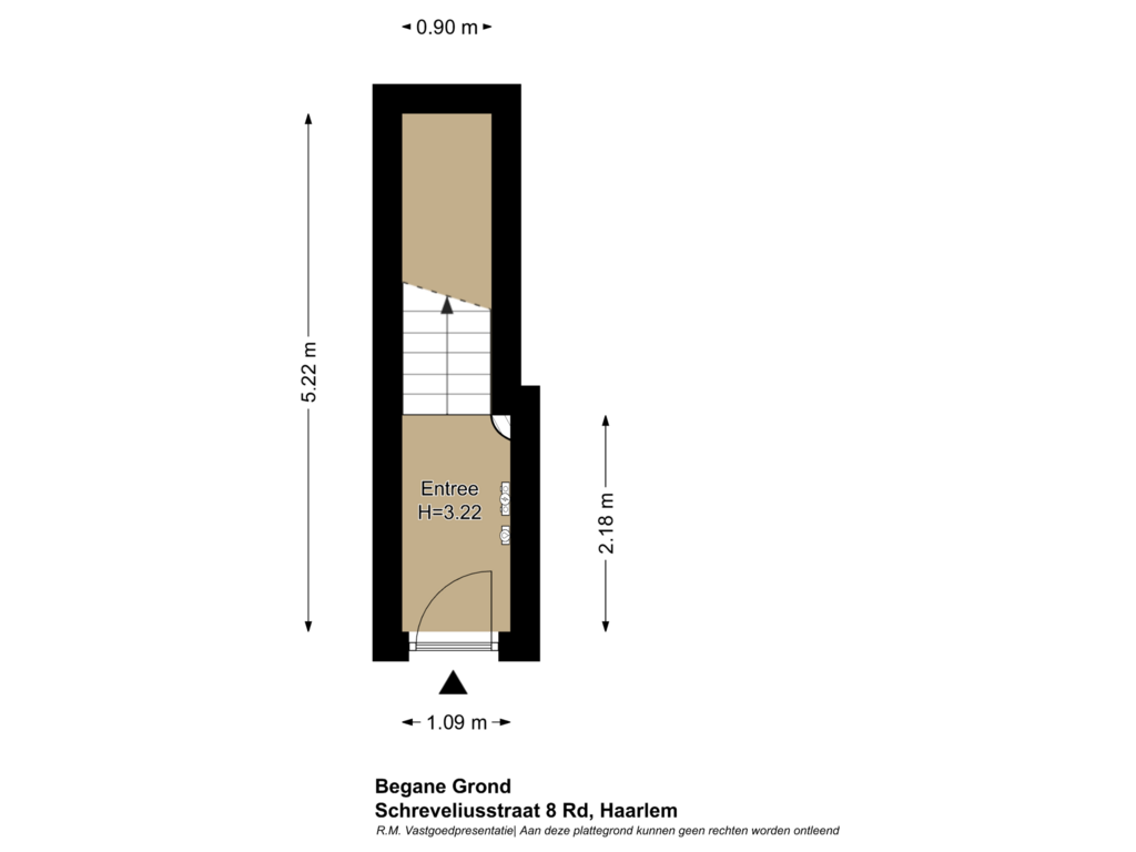 View floorplan of Begane Grond of Schreveliusstraat 8-RD