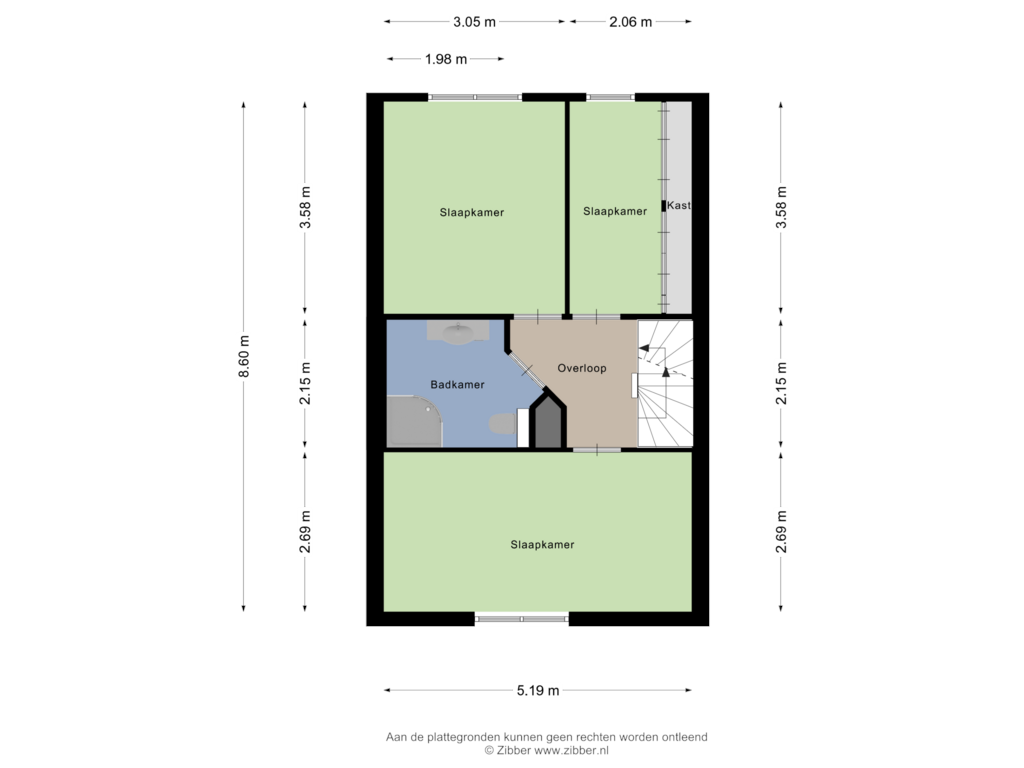 View floorplan of Eerste Verdieping of Distelvink 45