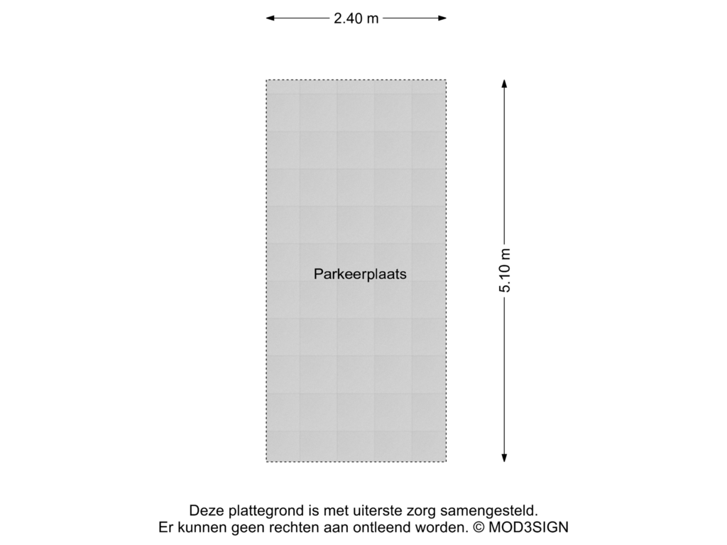 View floorplan of Parkeerplaats of P.C. Boutensstraat 238