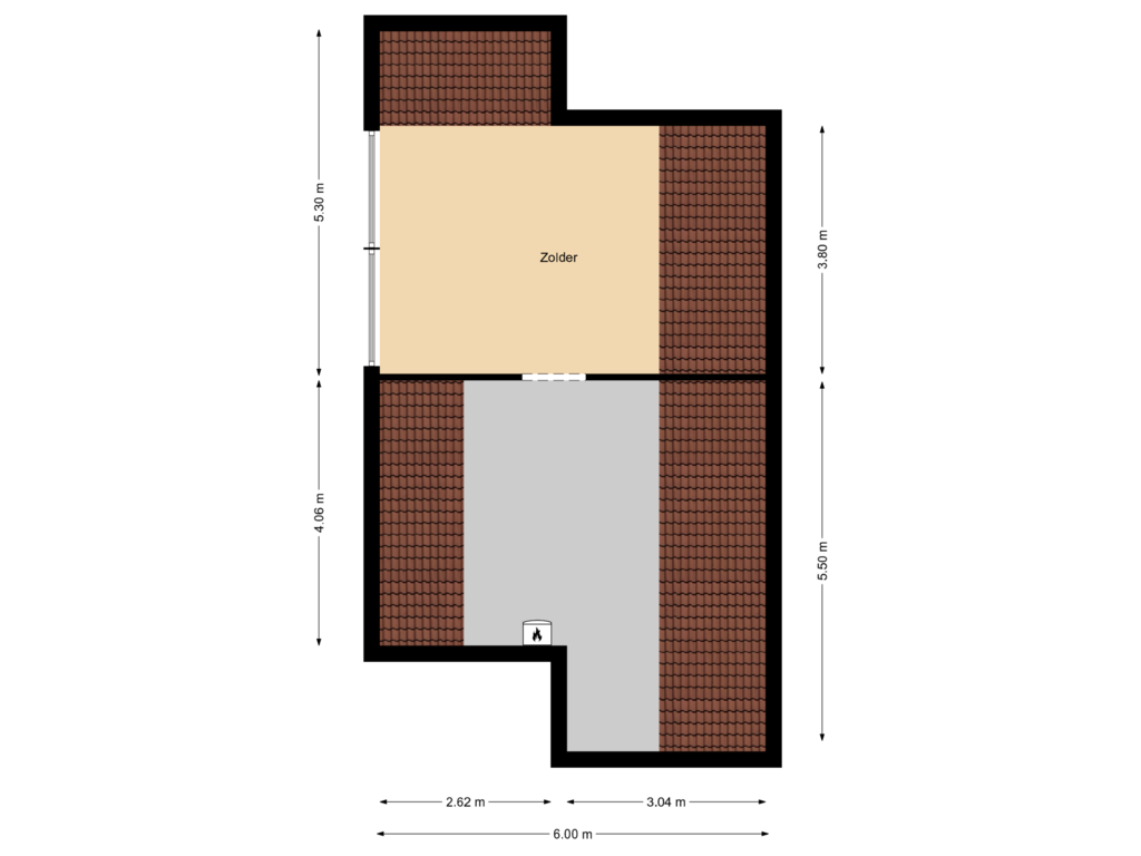 View floorplan of Floor 3 of Astronautenweg 1