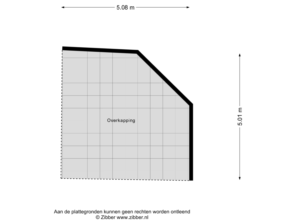 View floorplan of Overkapping of Openderweg 16