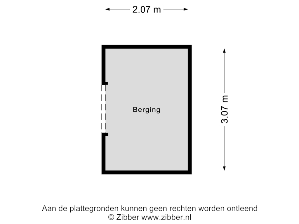 Bekijk plattegrond van Berging van Noordveldweg 1