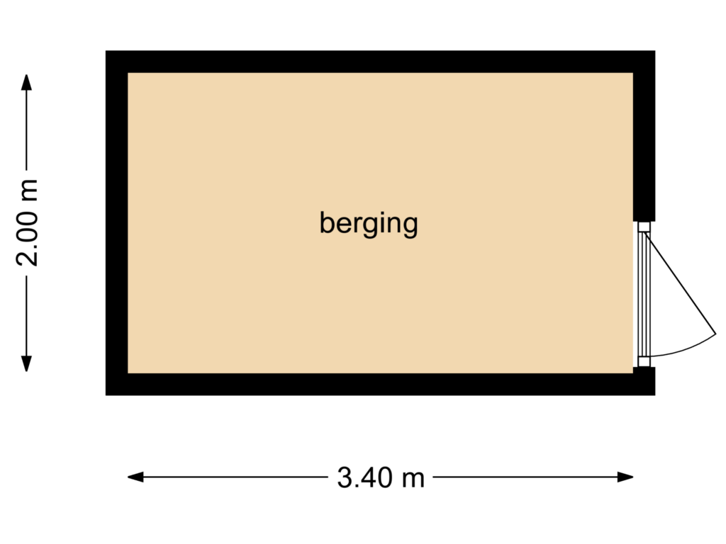 Bekijk plattegrond van berging van Zilverschoon 28