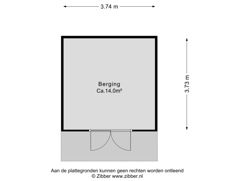 Bekijk plattegrond van Berging van De Tip 77