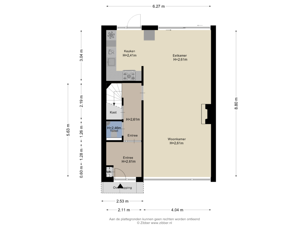 View floorplan of Begane Grond of Gruttostraat 73