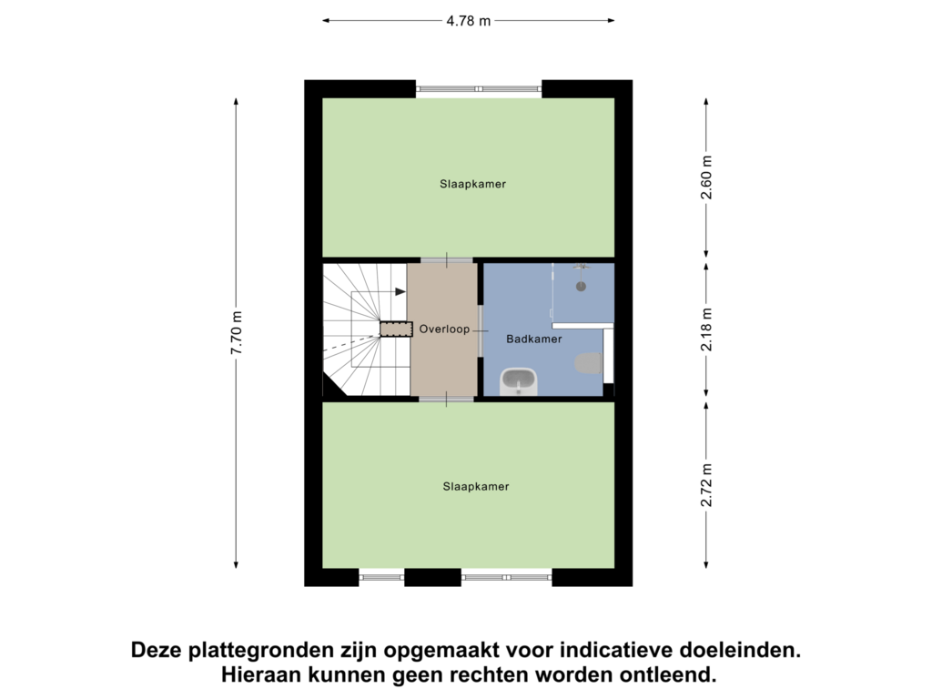 View floorplan of Eerste Verdieping of Ter Lijnden 14