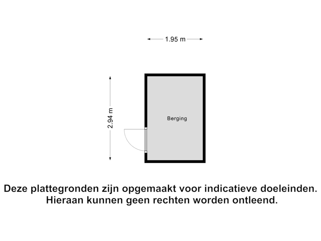 View floorplan of Berging of Ter Lijnden 14