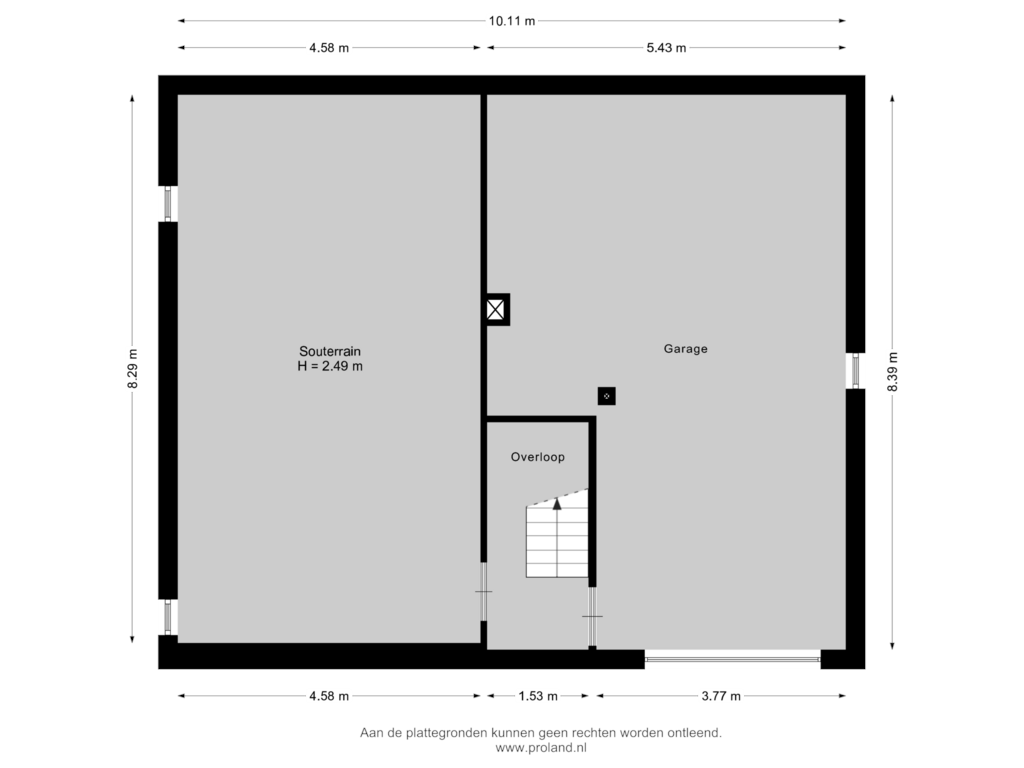 Bekijk plattegrond van Garage van Bourboomweg 28