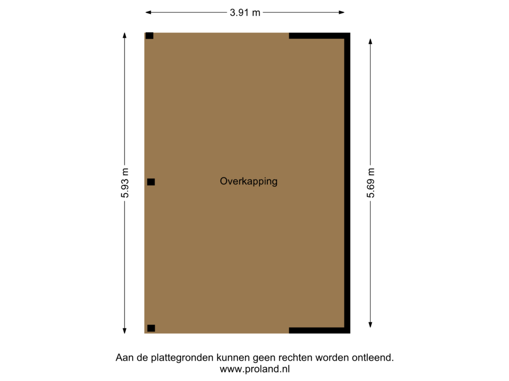 Bekijk plattegrond van Overkapping van Bourboomweg 28