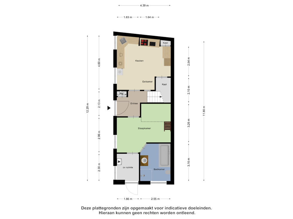 View floorplan of Begane Grond of Bakkersgang 33