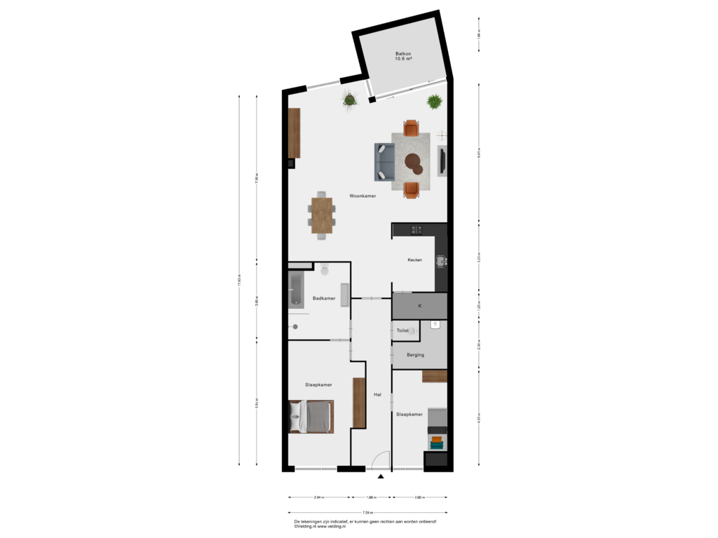 Bekijk plattegrond van Woonlaag 1 van Willem-Alexanderstraat 14