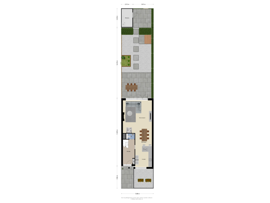 Bekijk plattegrond van Begane Grond - tuin van MacBridestraat 55