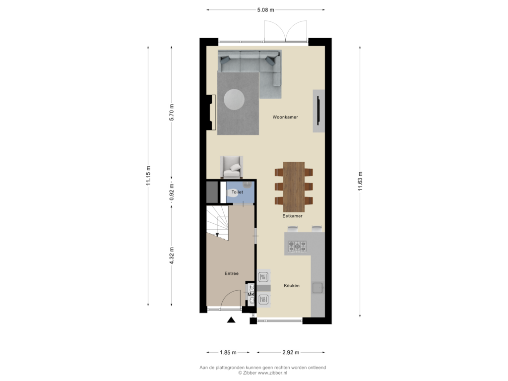 Bekijk plattegrond van Begane Grond van MacBridestraat 55