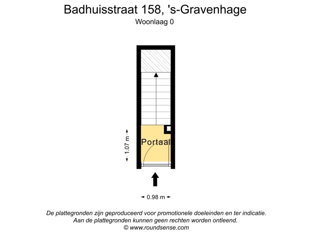 Bekijk plattegrond van Woonlaag 0 van Badhuisstraat 158