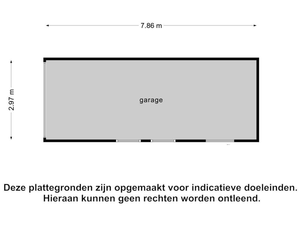 View floorplan of Garage of de Wieken 27