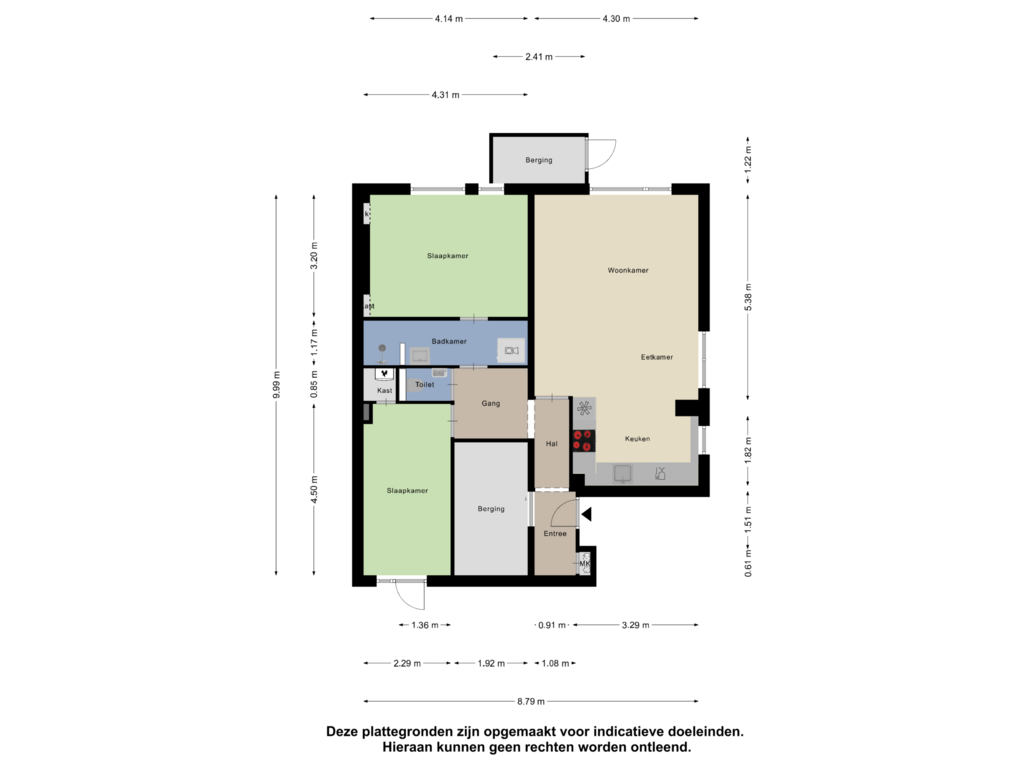 View floorplan of Appartement of de Visscherstraat 26