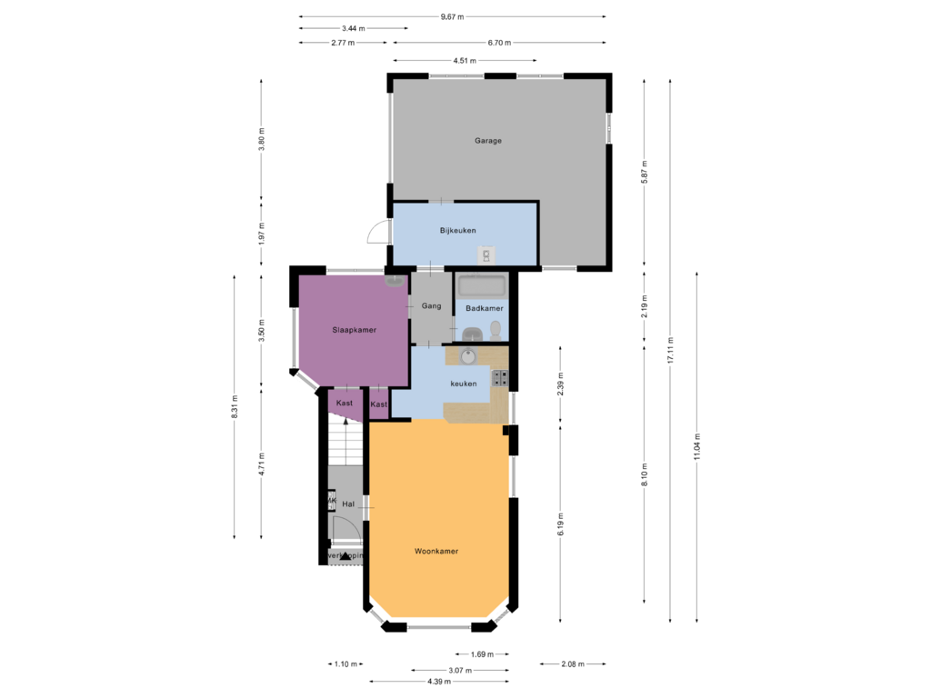 View floorplan of Begane Grond of Oostergouw 20