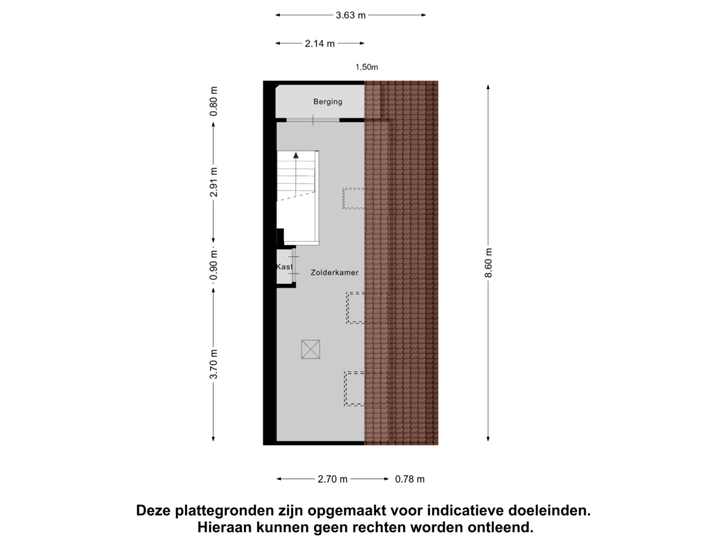 Bekijk plattegrond van Tweede Verdieping van Capellesloot 2