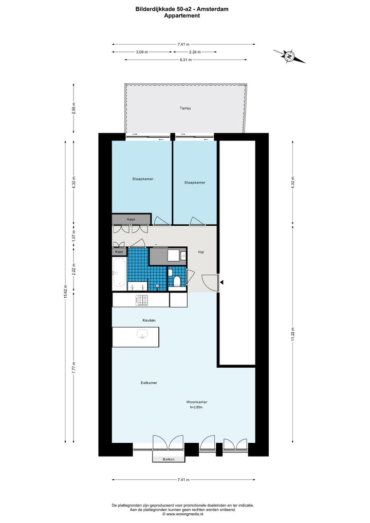 Foto 32 van Bilderdijkkade 50-A2