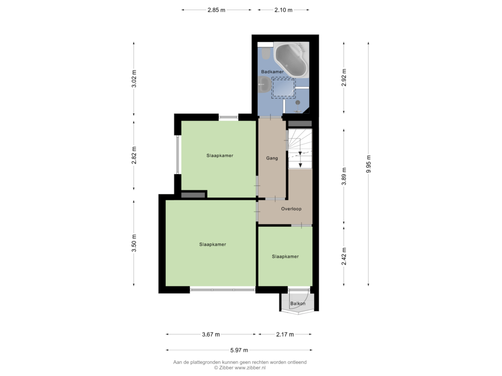 Bekijk plattegrond van Eerste Verdieping van van Ostadestraat 55