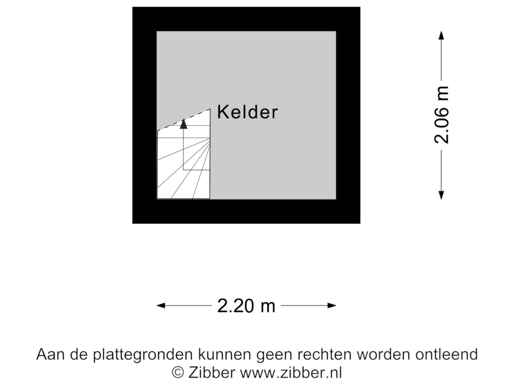 Bekijk plattegrond van Kelder van van Ostadestraat 55