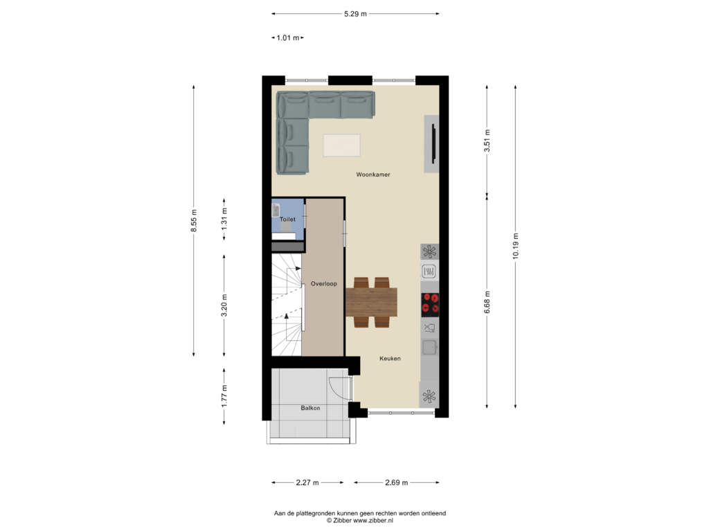 Bekijk plattegrond van Eerste Verdieping van Binderij 9