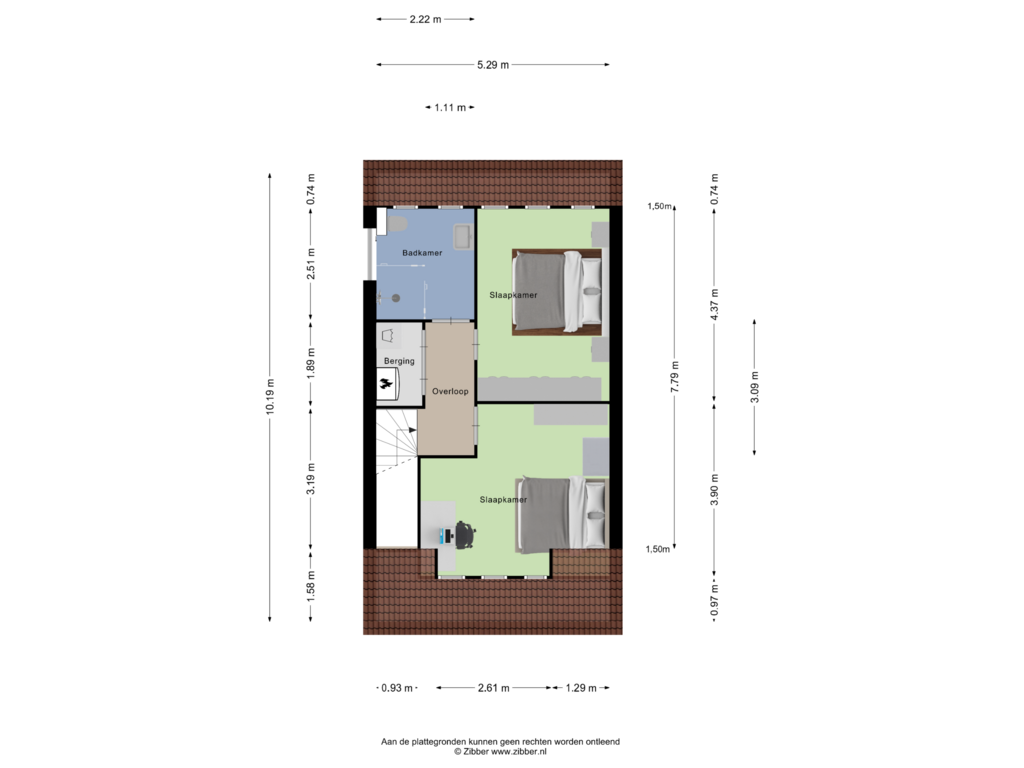 Bekijk plattegrond van Tweede Verdieping van Binderij 9