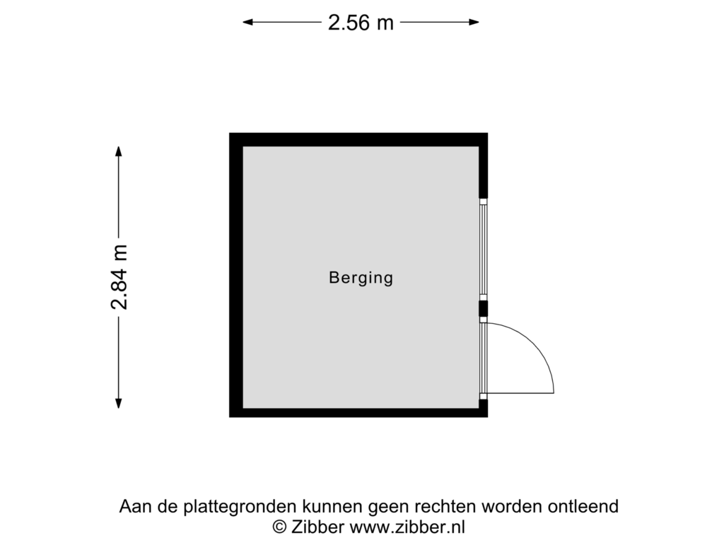 Bekijk plattegrond van Berging van Thorbeckekade 39