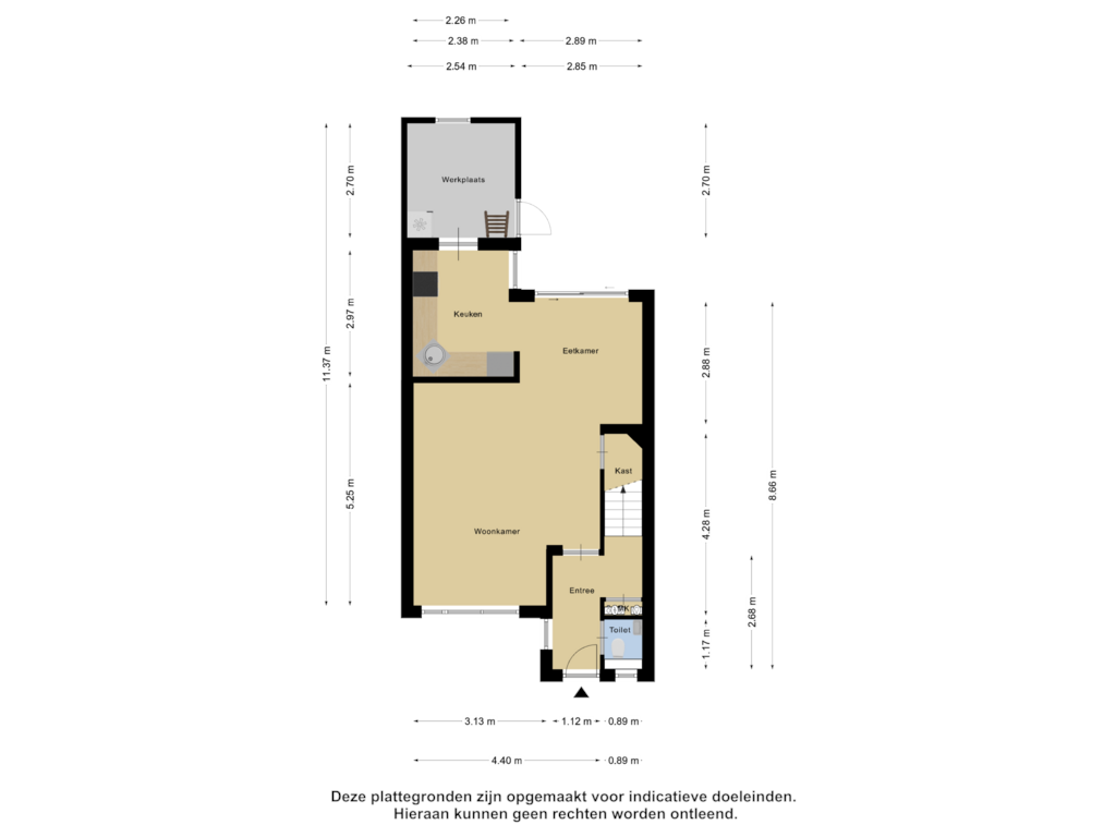 Bekijk plattegrond van Begane Grond van Middelbeek 5