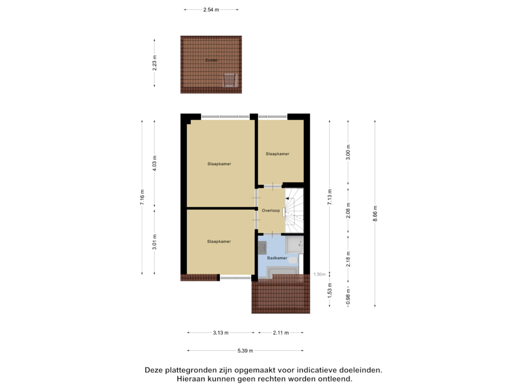 Bekijk plattegrond van Eerste Verdieping van Middelbeek 5