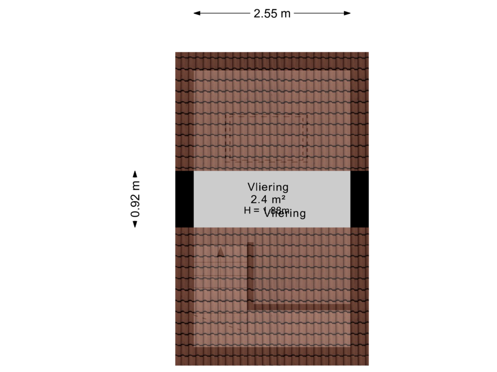 Bekijk plattegrond van Vliering van Harlingerstraatweg 46