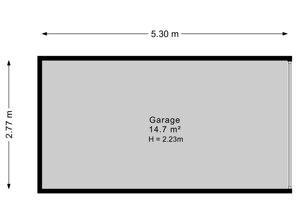 Bekijk plattegrond van Garage van Harlingerstraatweg 46