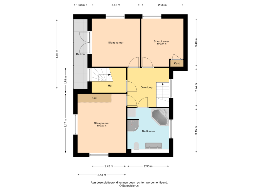 Bekijk plattegrond van 1e verdieping van Paulus Potterlaan 15