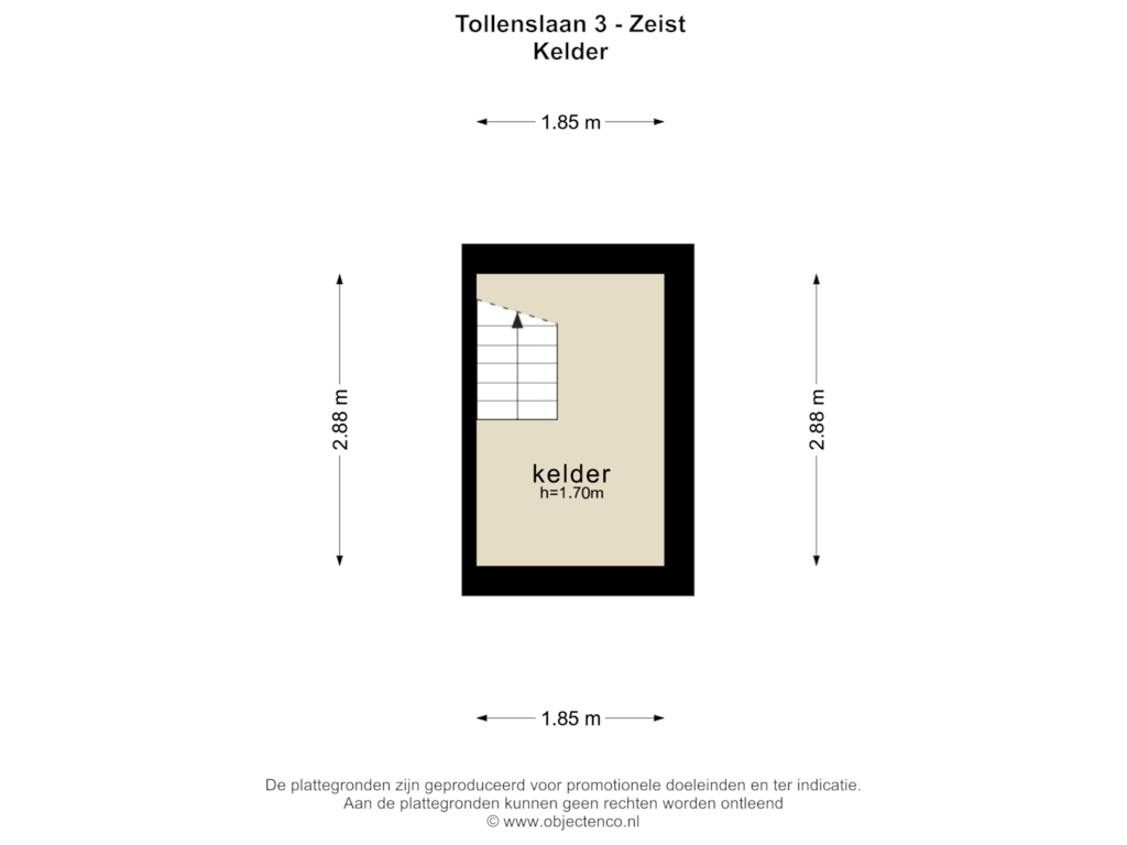 View floorplan of KELDER of Tollenslaan 3