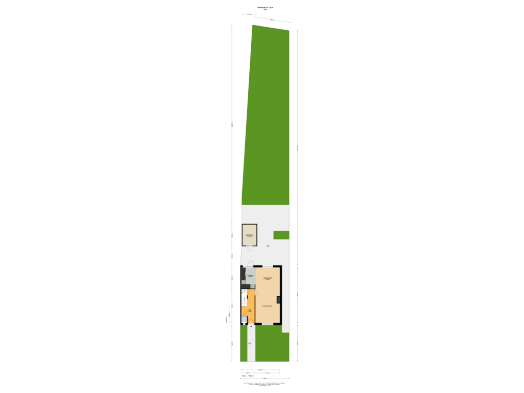 View floorplan of TUIN of Tollenslaan 3