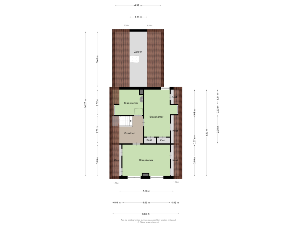 View floorplan of Eerste Verdieping of Eesterweg 13