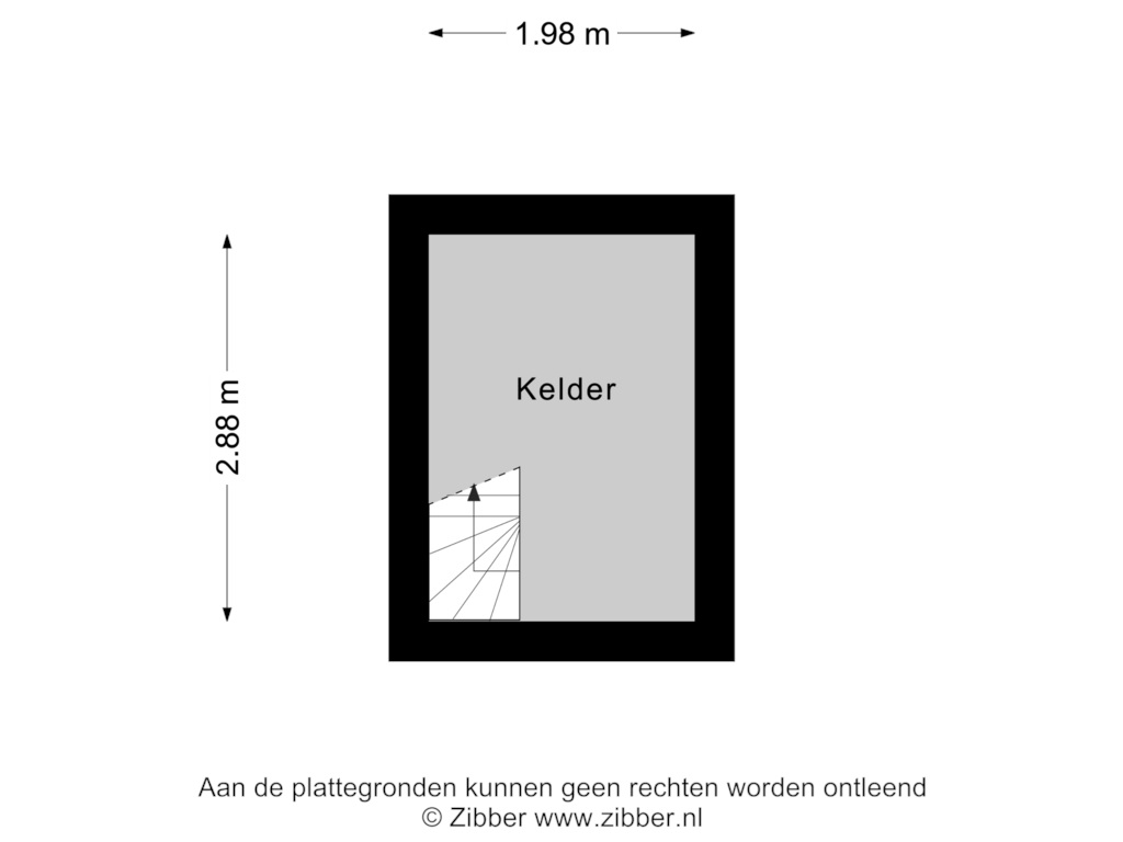 View floorplan of Kelder of Eesterweg 13