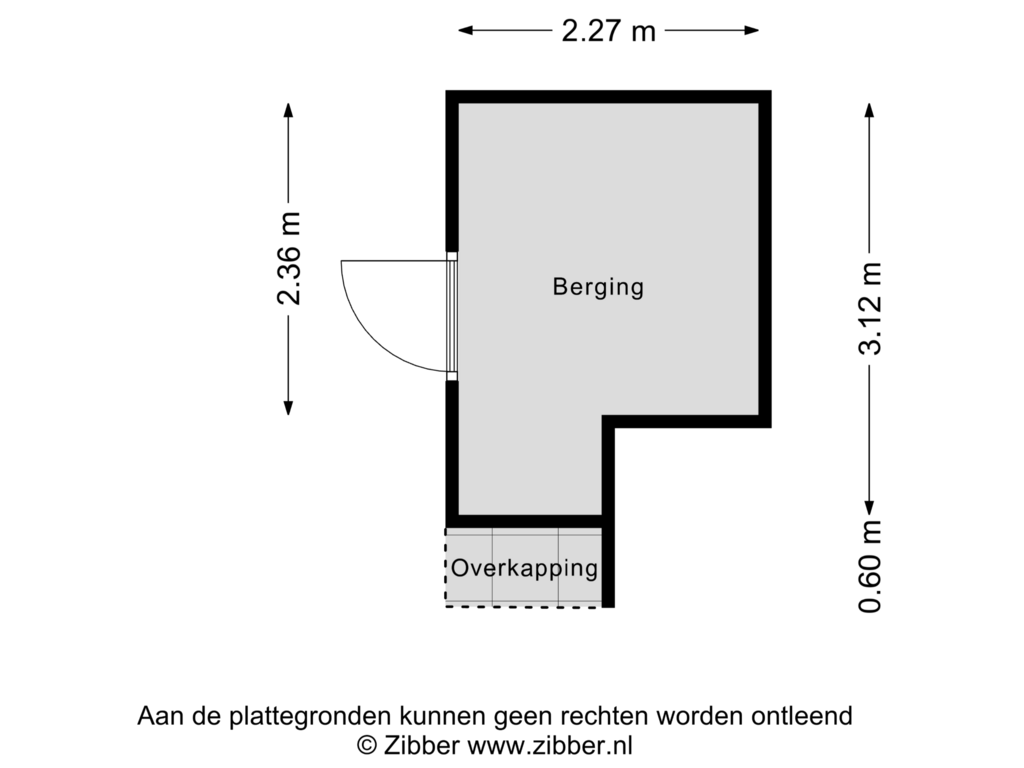 Bekijk plattegrond van Berging van Harfsenstraat 5