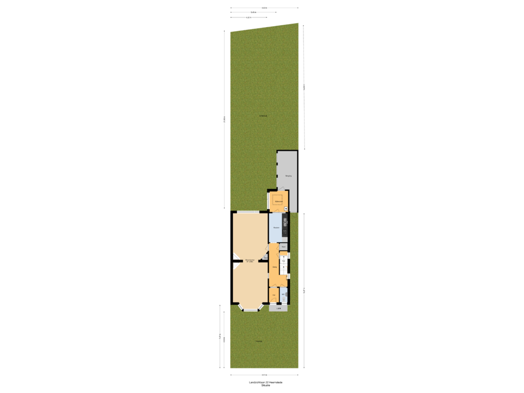 View floorplan of Situatie of Landzichtlaan 22