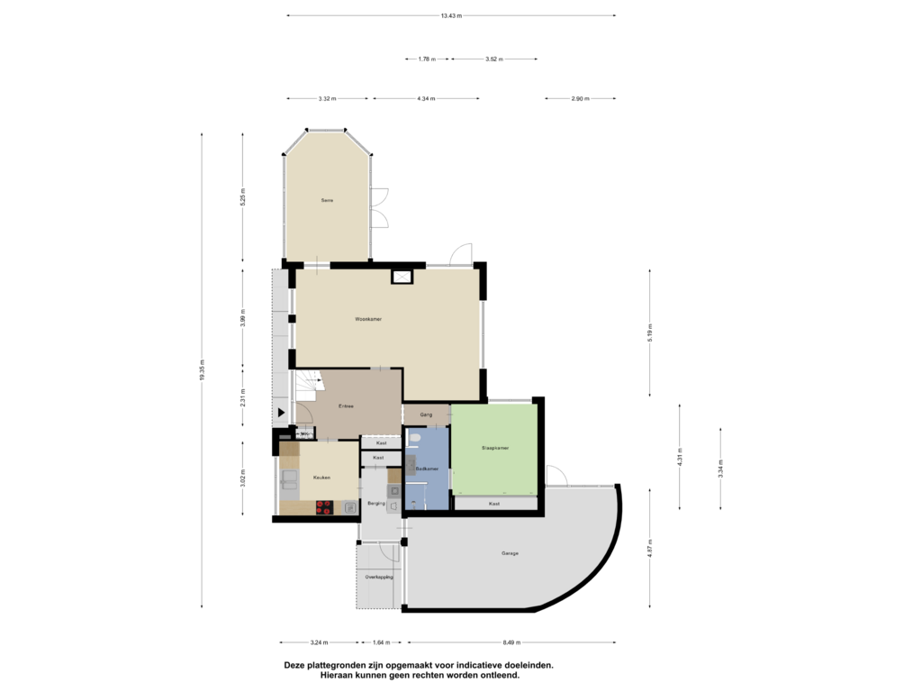 Bekijk plattegrond van Begane grond van Vang 10