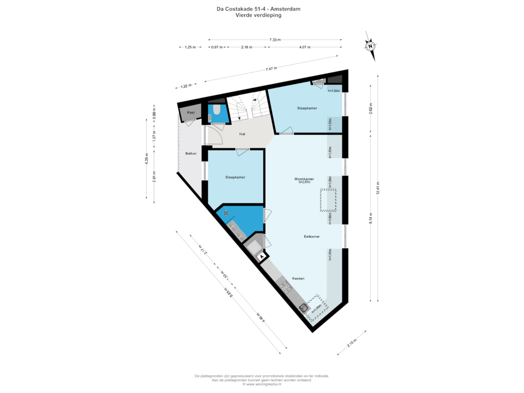 View floorplan of 4e_verd of Da Costakade 51-4