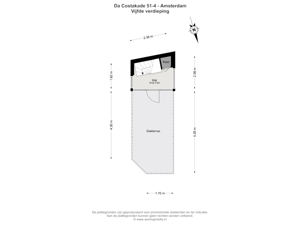 View floorplan of 5e_verd of Da Costakade 51-4