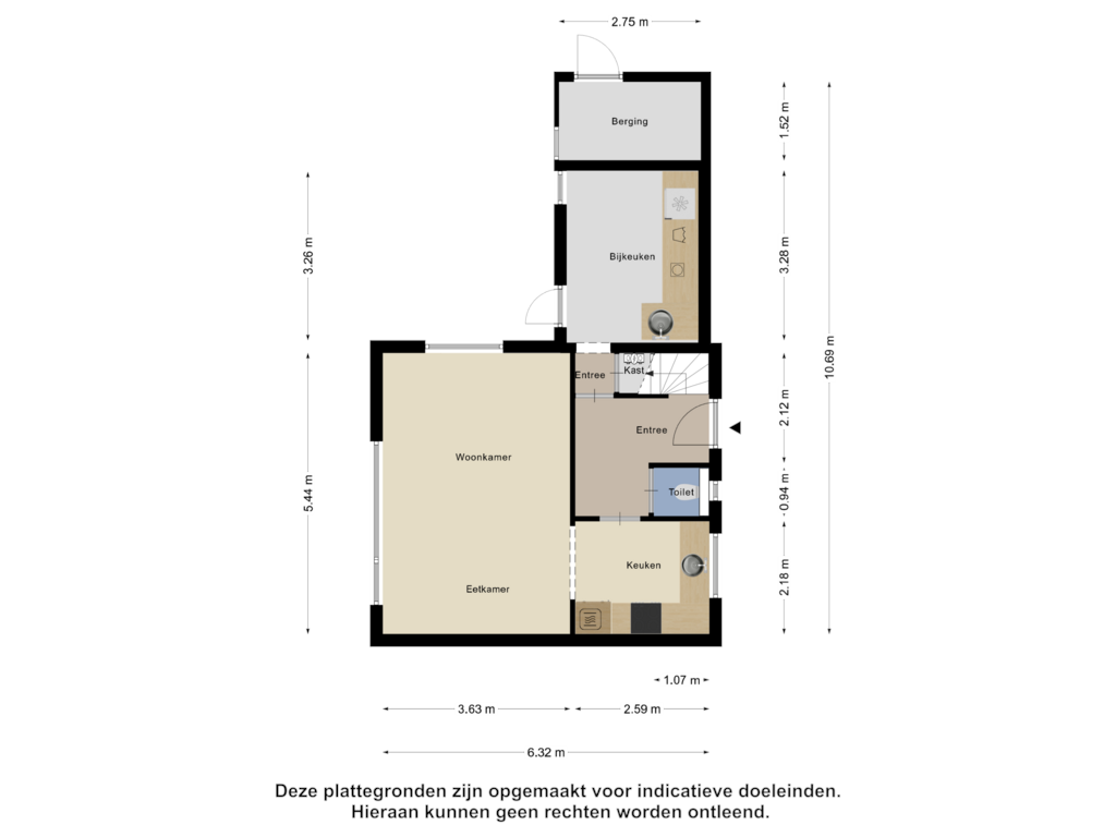 Bekijk plattegrond van Begane Grond van Breekade 3