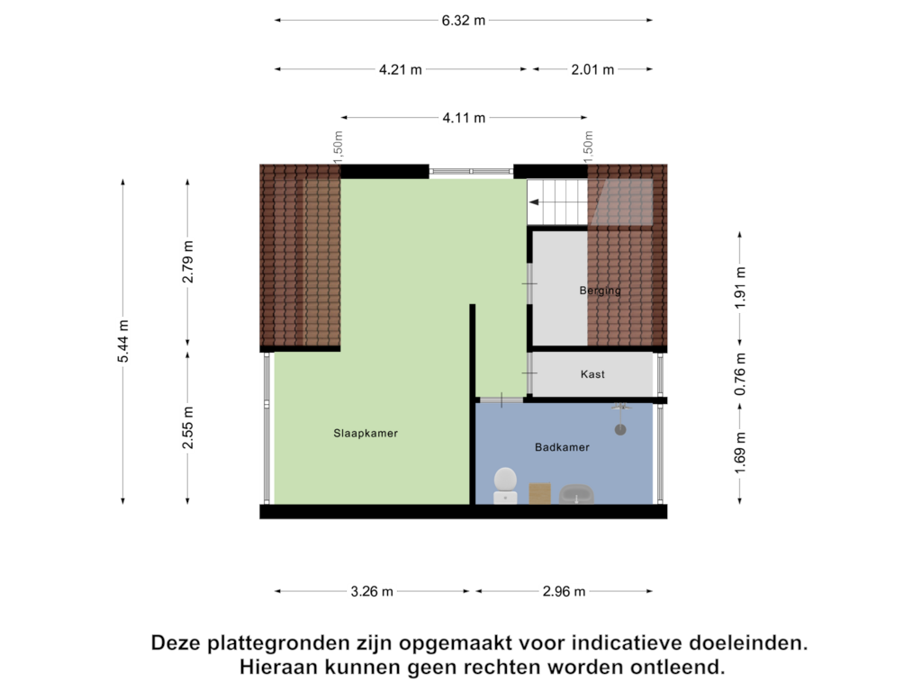 Bekijk plattegrond van Eerste Verdieping van Breekade 3