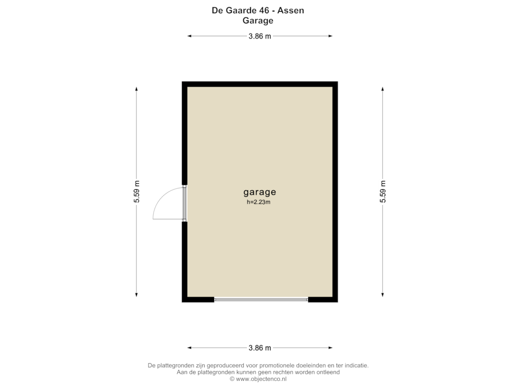 Bekijk plattegrond van GARAGE van De Gaarde 46