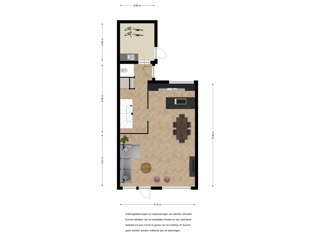 View floorplan of First floor of Bilderdijkhof 16