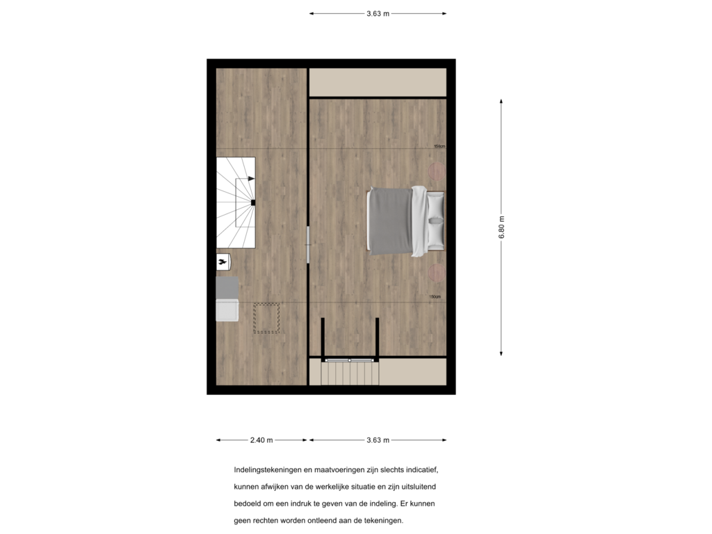 View floorplan of Floor 2 of Bilderdijkhof 16