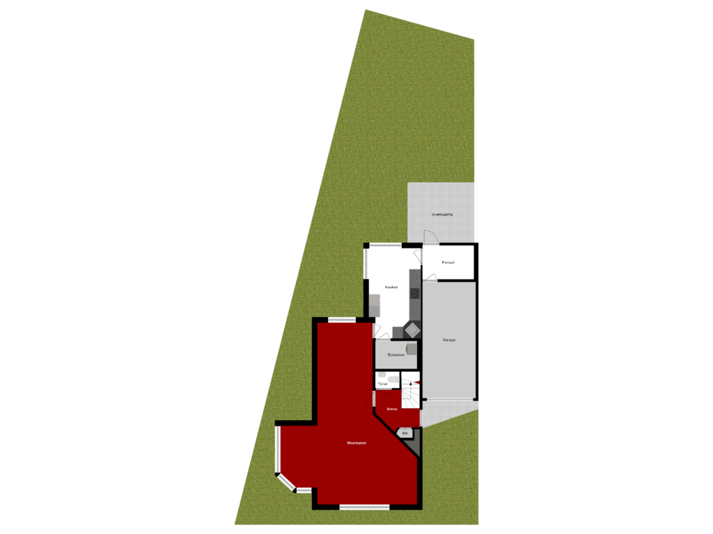 Bekijk plattegrond van Situatie van Oude Dijk 9