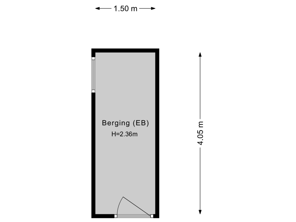 Bekijk plattegrond van Berging van Vogelweg 73