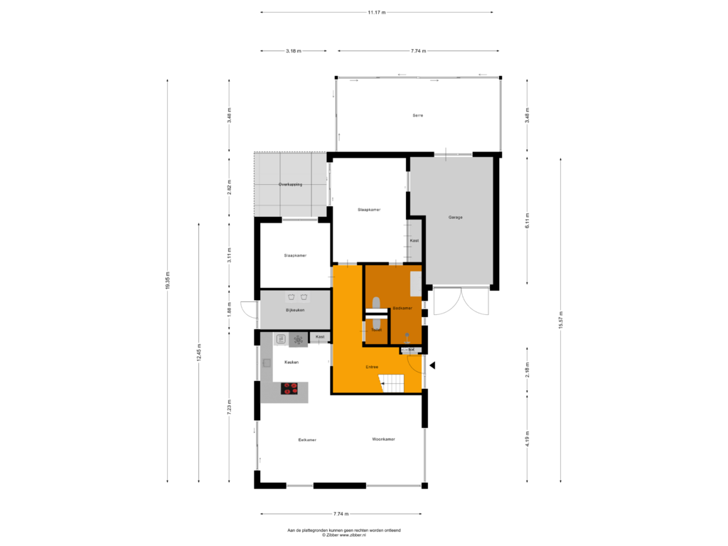 View floorplan of Begane Grond of Boogerdlaan 17-R